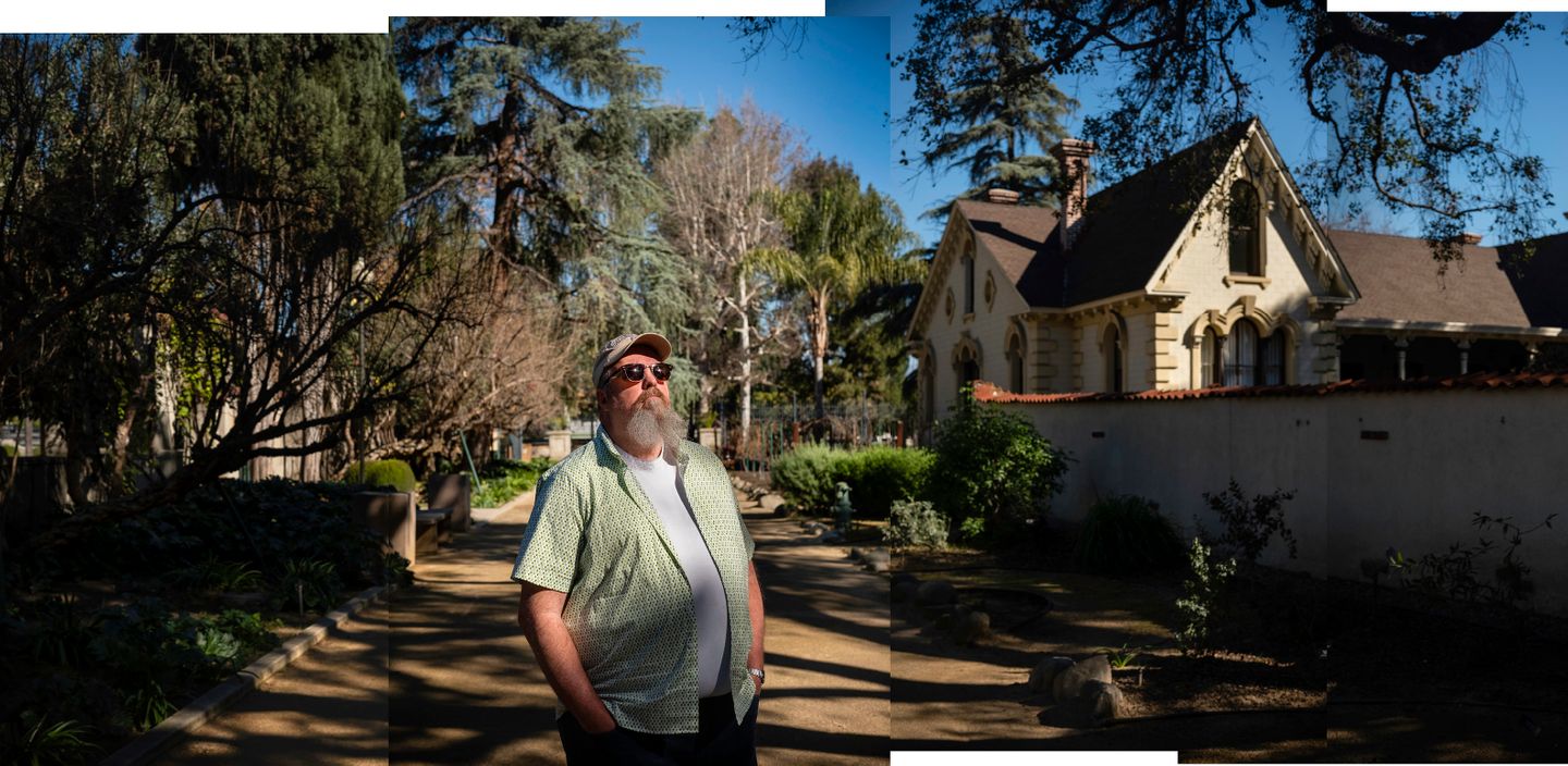 Marty Shields, photographed at the Workman and Temple Family Homestead Museum, is a documentary filmmaker who focuses on little known local stories from the San Gabriel Valley.