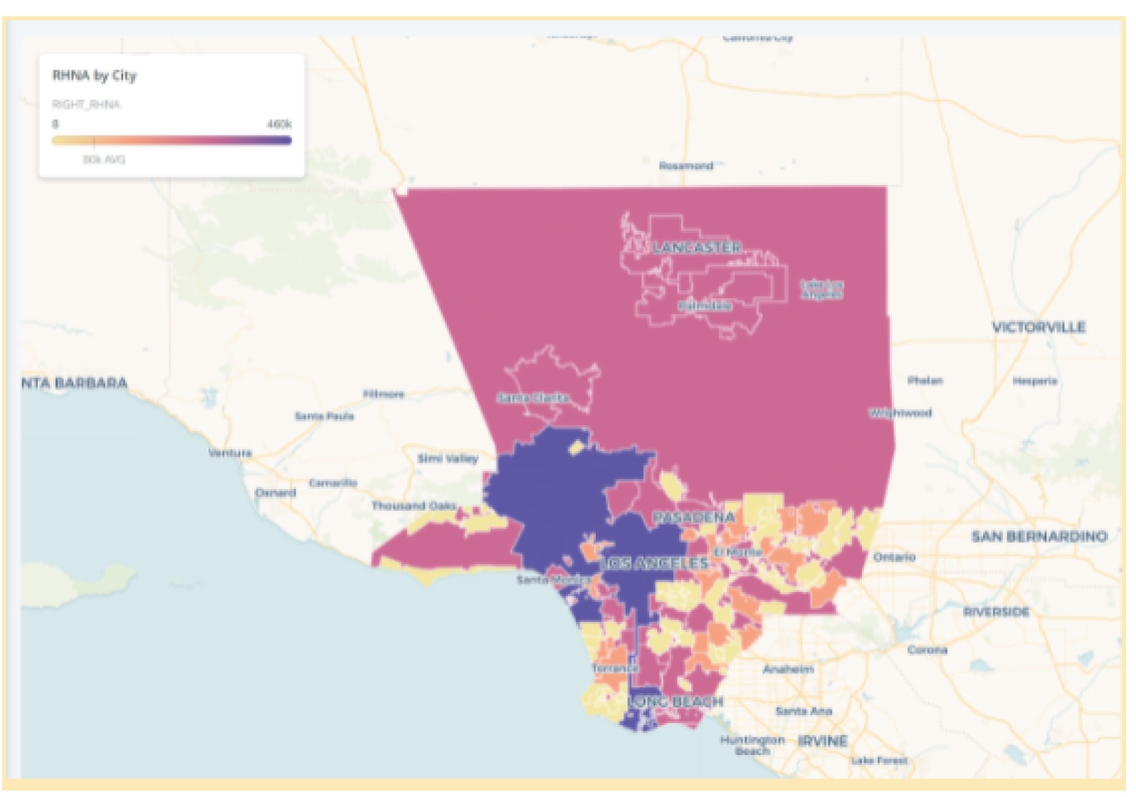 Map of LA County