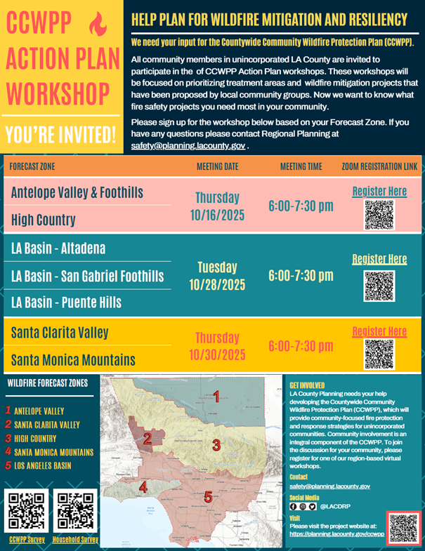 CCWPP Action Plan Workshops flyer